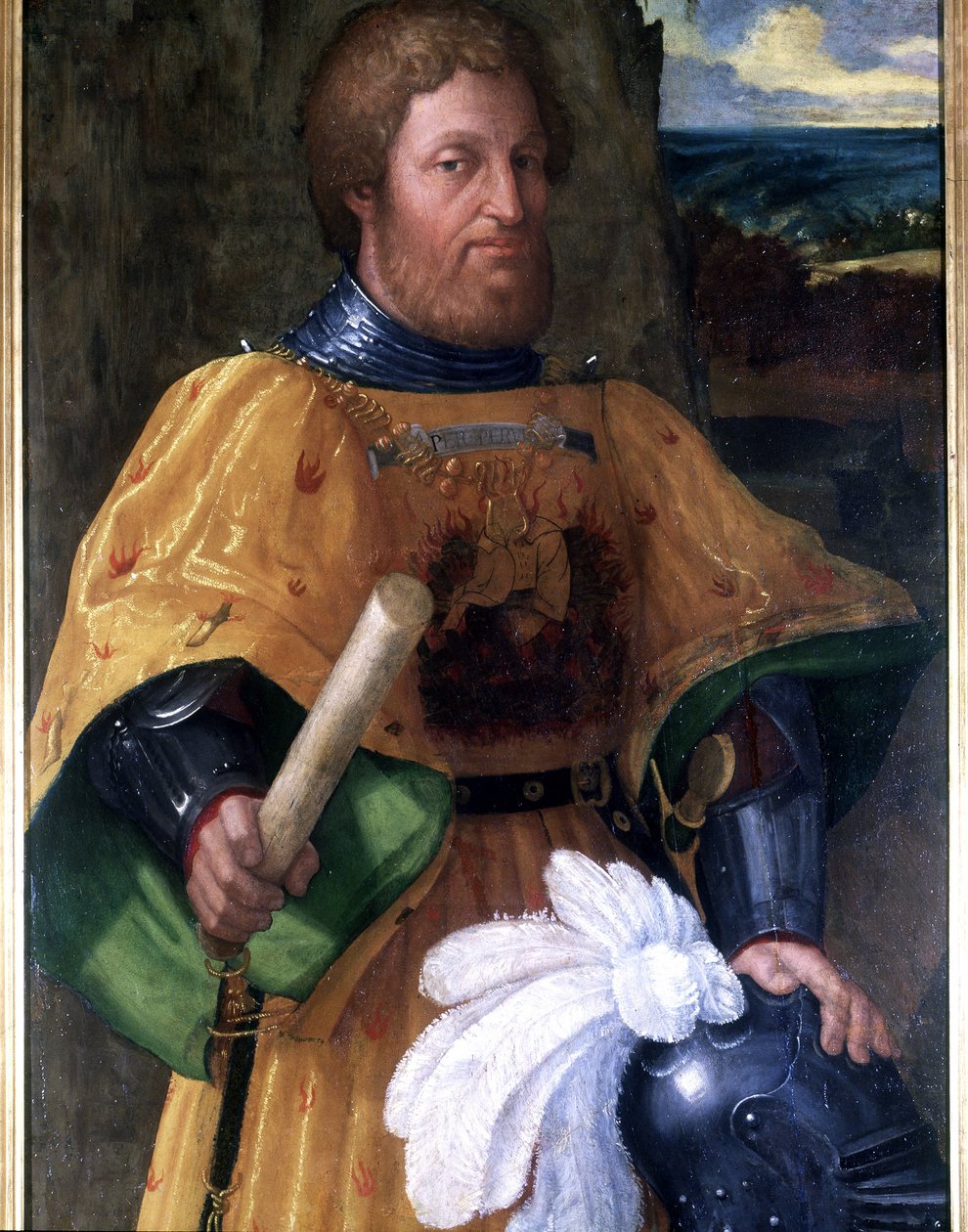 Portrait de Marcoantonio Colonna, général ayant participé à la bataille de Lépante en 1571. Peinture de l