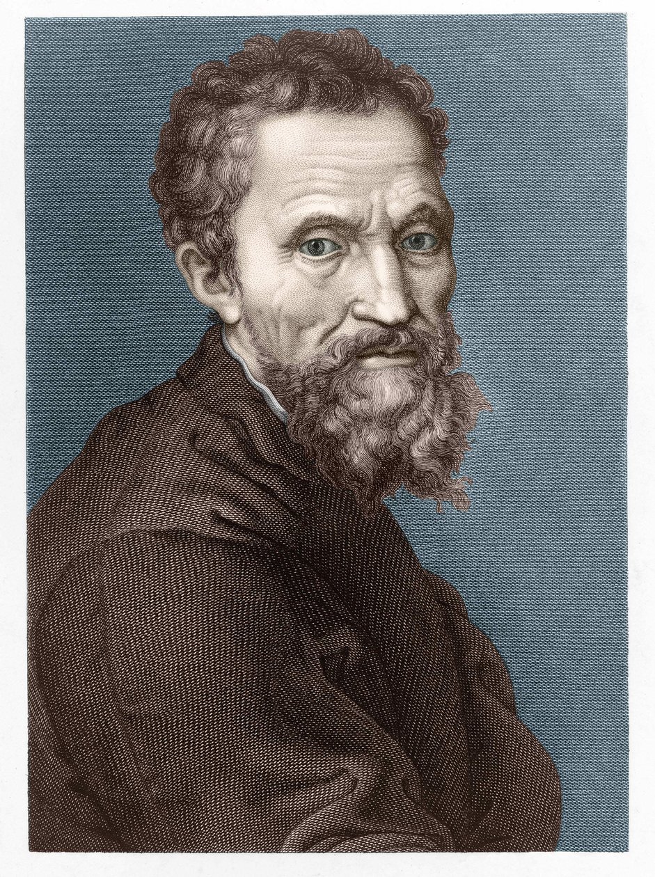 Portrait de Michelangelo Buonarroti dit Michel-Ange - Unknown artist