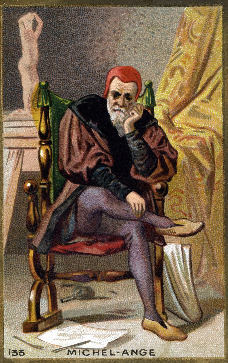 Portrait de Michelangelo Buonarroti dit Michelangelo (Michelangelo ou Michel Ange) - Unknown artist