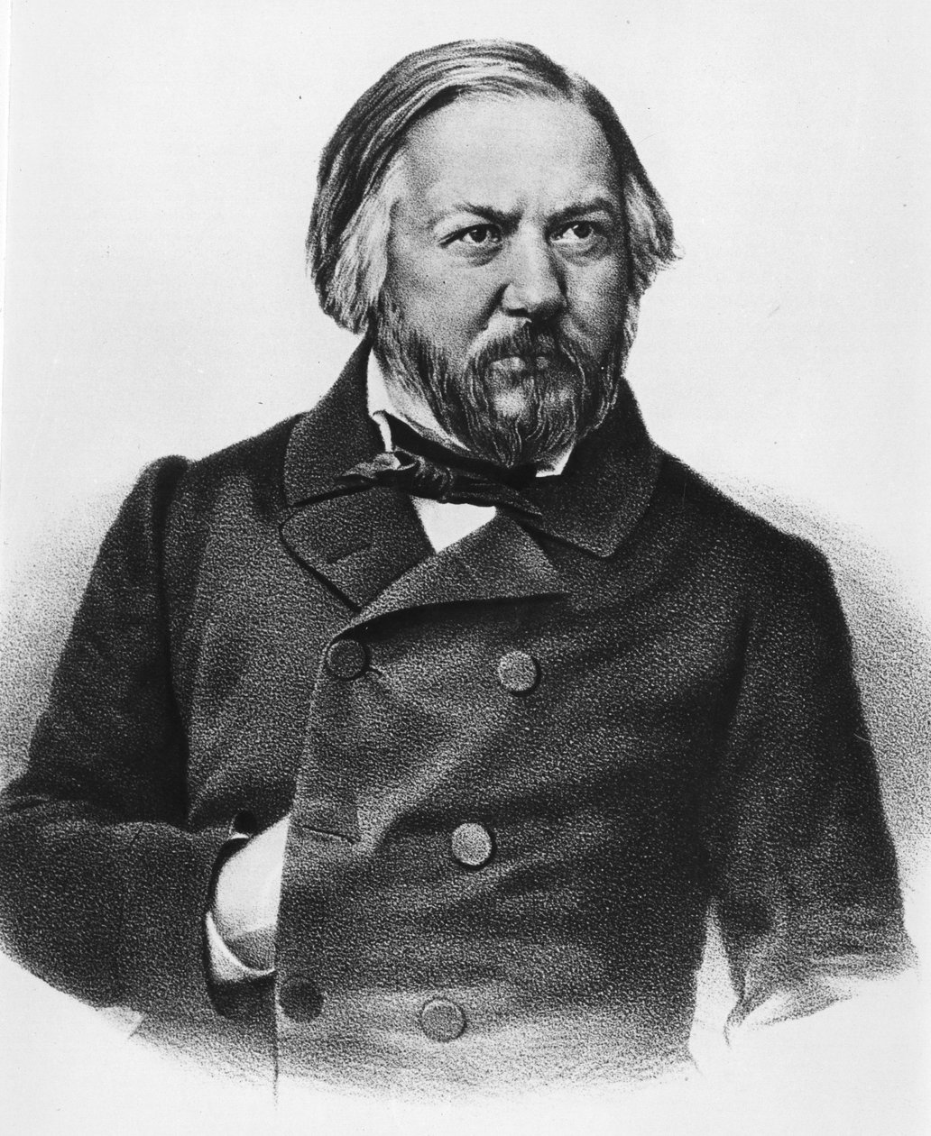 Portrait de Mikhail Ivanovich Glinka (1804-1857) compositeur russe - Unknown artist