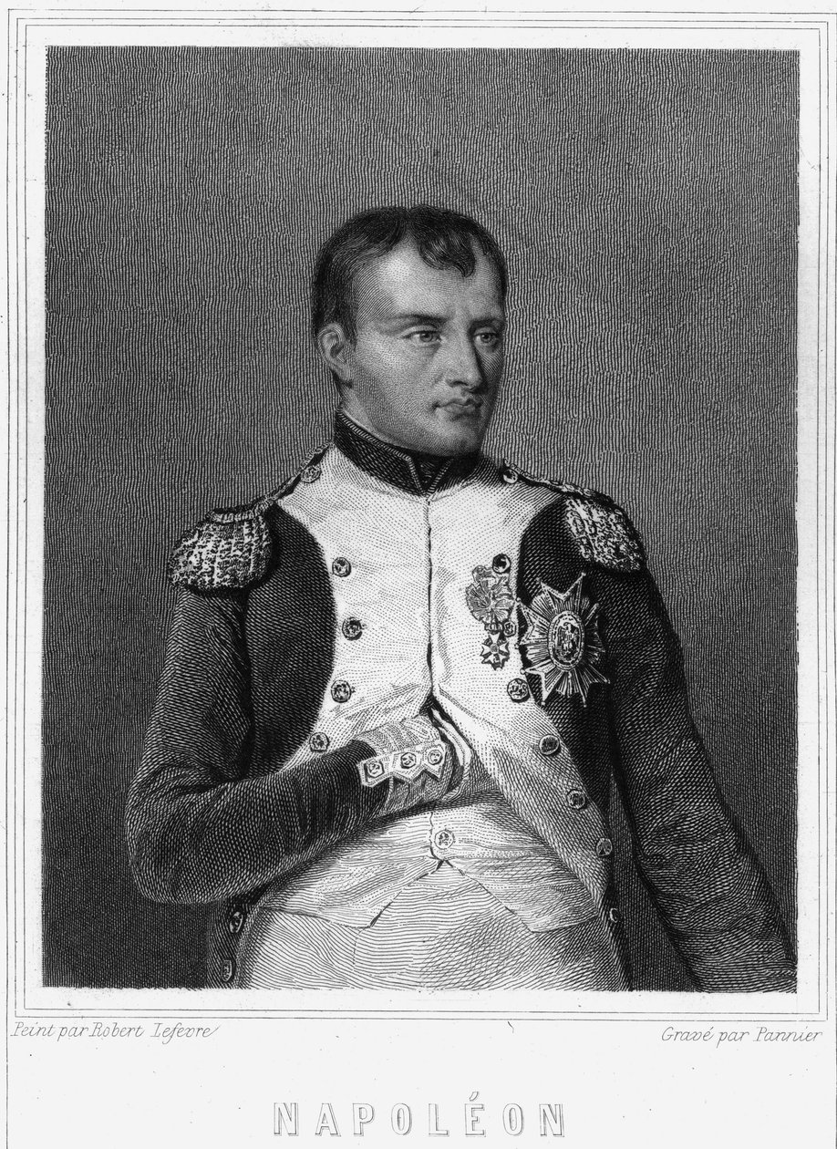 Portrait de Napoléon I (1769 - 1821), Empereur des Français - dans « Histoire des Français » par Lavallée, gravure, sd. - Unknown artist