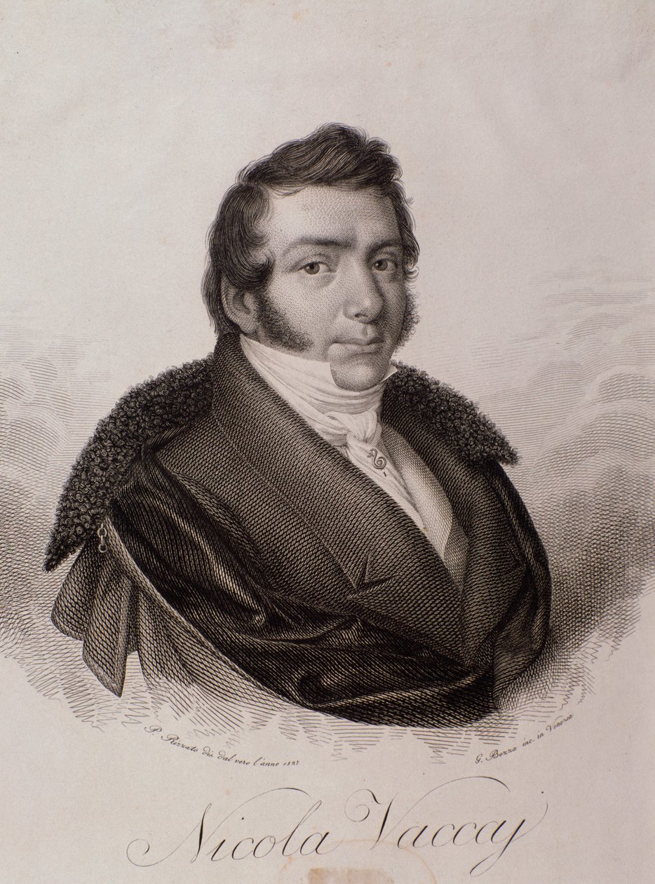 Portrait de Nicola Vaccai - Unknown artist