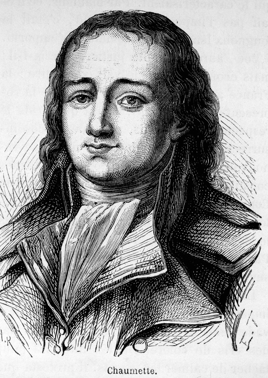 Portrait de Pierre Gaspard Chaumette (1763-1794), politicien français, membre du Club des Cordeliers et procureur-syndic de la Commune insurrectionnelle de Paris... Il fut arrêté et guillotiné avec des extrémistes - Unknown artist