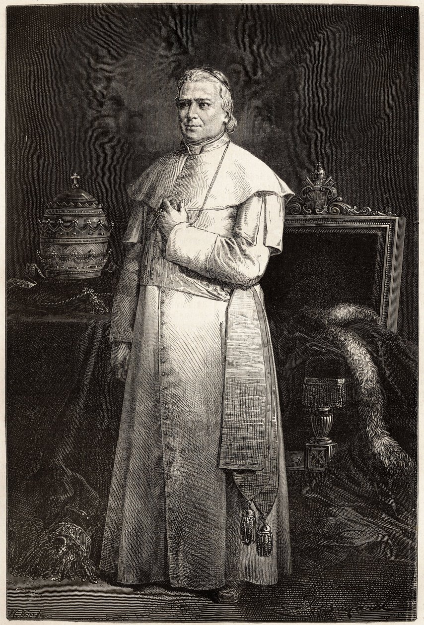 Portrait du Pape Pie IX (Giovanni Maria Mastai Ferretti) - Unknown artist