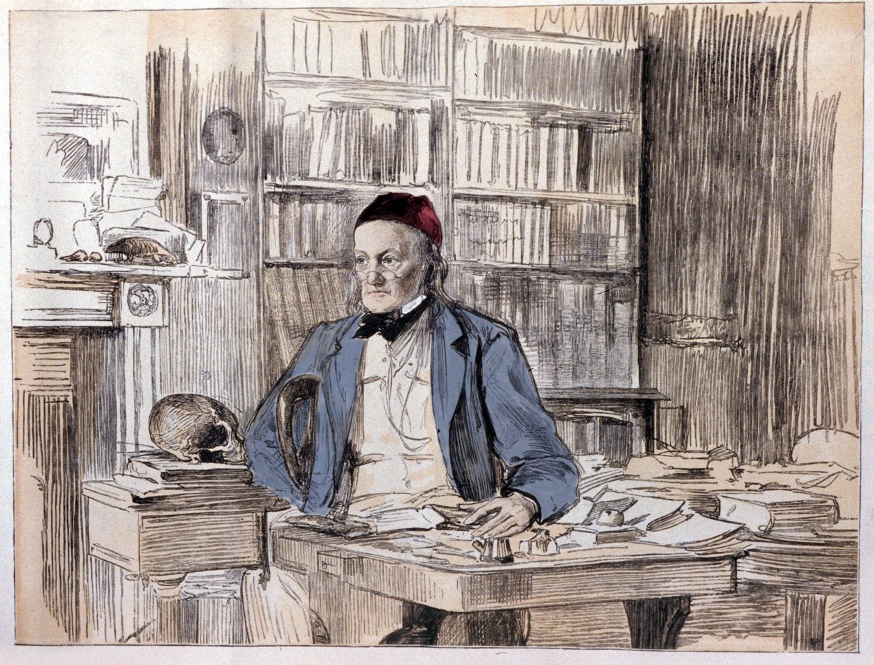 Portrait de Richard Owen, naturaliste anglais - Unknown artist