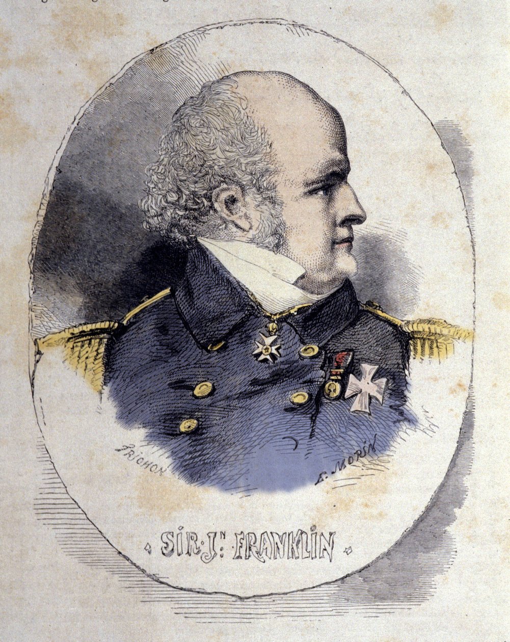 Portrait de Sir John Franklin (1786-1847) officier de marine et explorateur britannique - Unknown artist