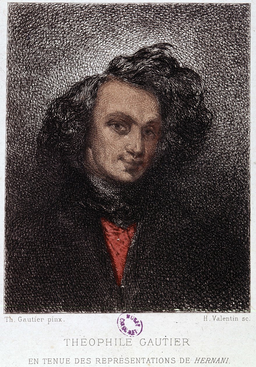 Portrait de Théophile Gautier dans Hernani par Victor Hugo. 19e siècle. - Unknown artist