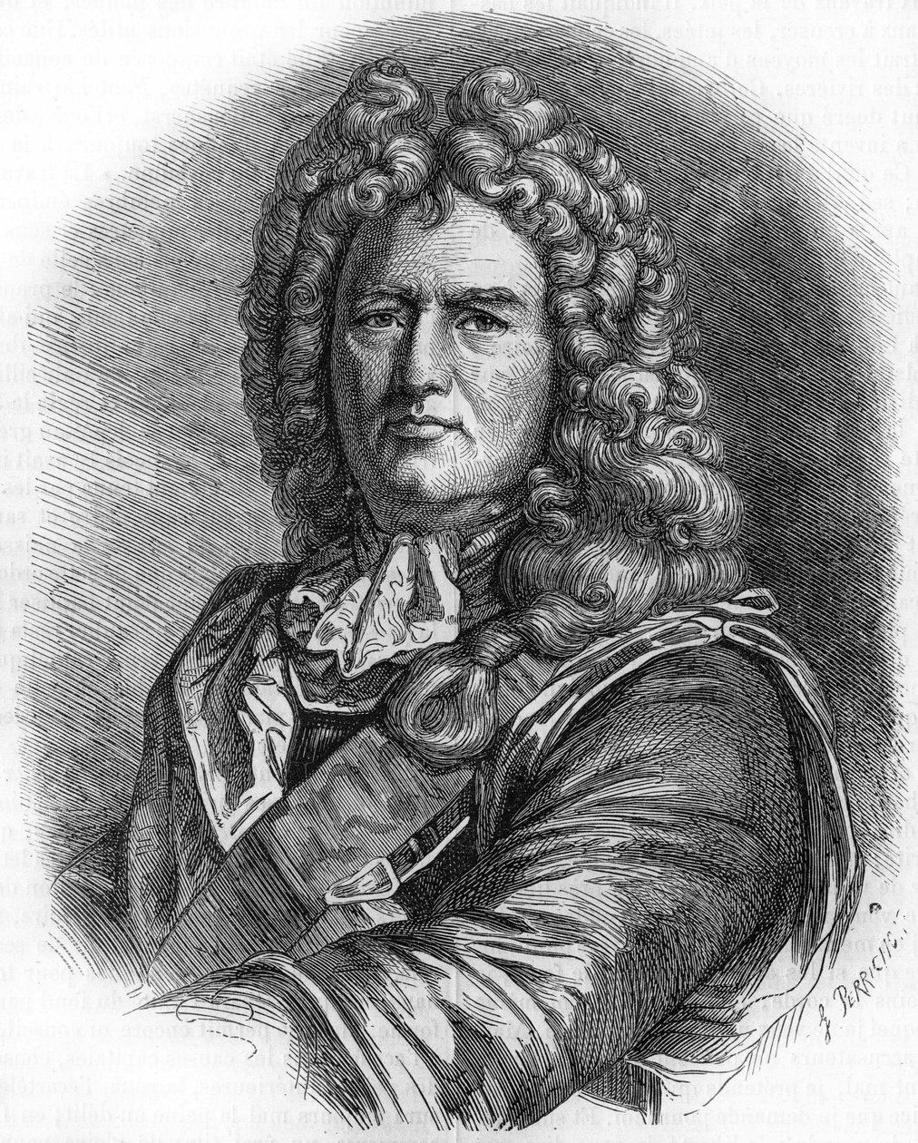 Portrait de Vauban (1633 - 1707). (Sébastien Le Prestre de Vauban) Maréchal de France et ingénieur militaire - Unknown artist
