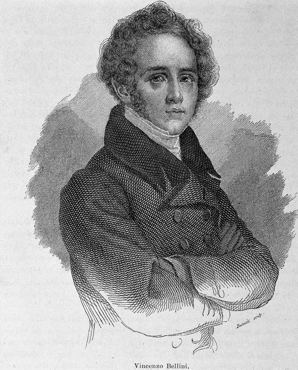 Portrait de Vincenzo Bellini (1801 - 1835), compositeur italien - Unknown artist