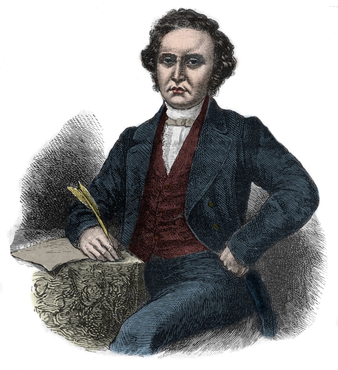Portrait de William Symington (1764-1831) pionnier écossais de la navigation à vapeur - Unknown artist