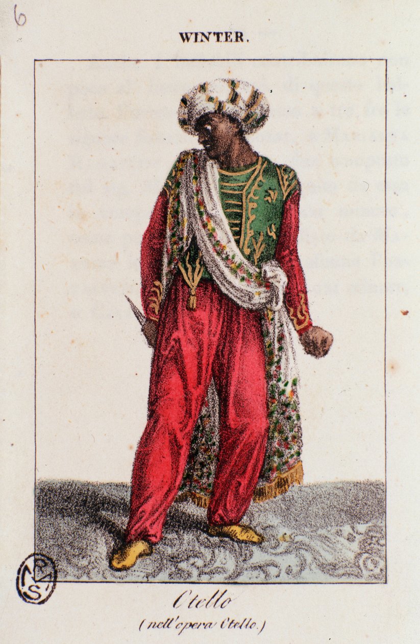 Portrait de Winter, dans Othello, opéra de Gioacchino Rossini - Unknown artist