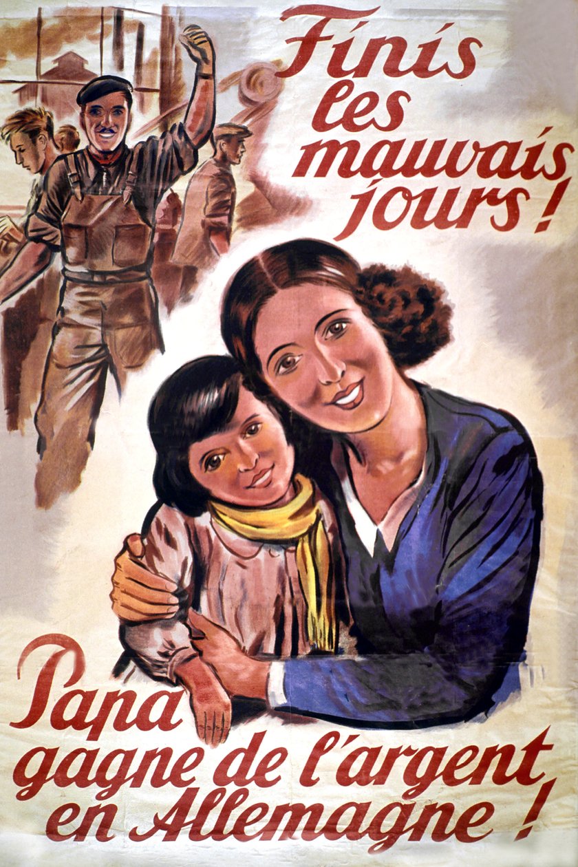 Affiche du STO (Service du travail obligatoire) pendant l