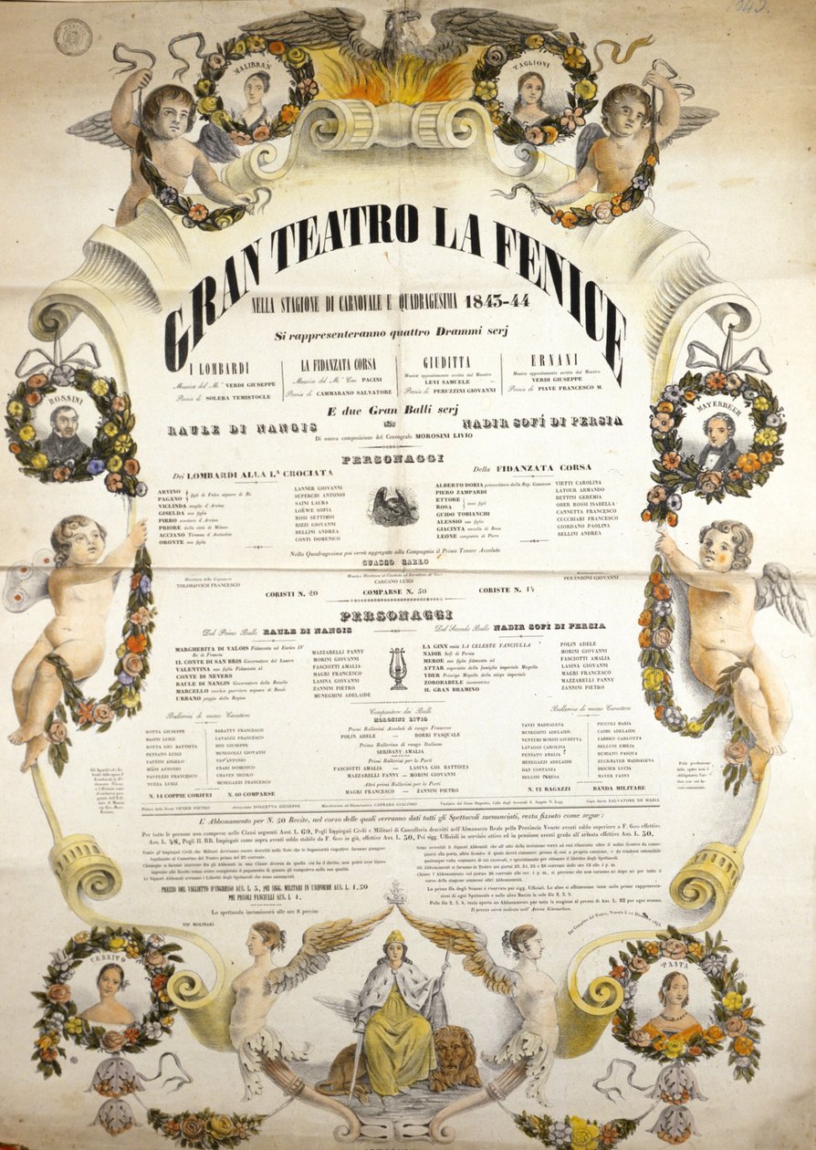 Affiche pour la représentation de l