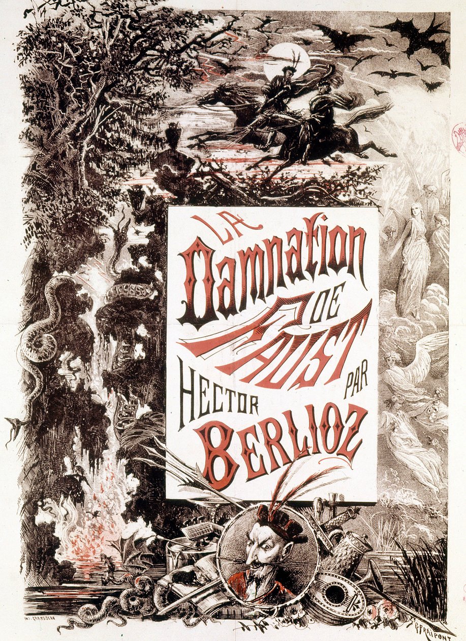 Affiche de La Damnation de Faust par Hector Berlioz - Unknown artist