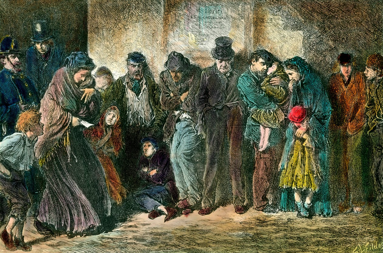 Pauvreté à Londres à la porte d