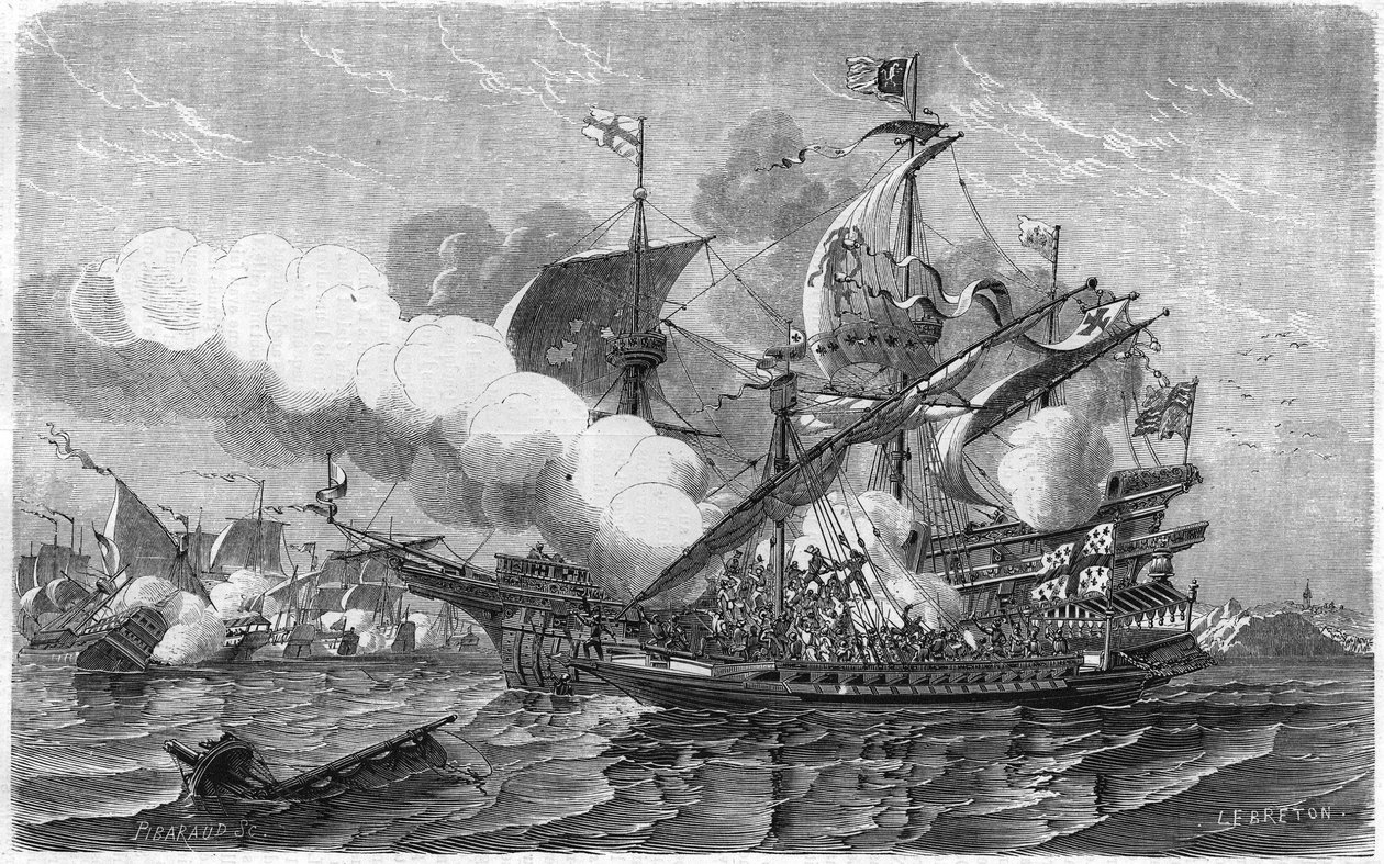 Pregent attaque la flotte anglaise, commandée par l