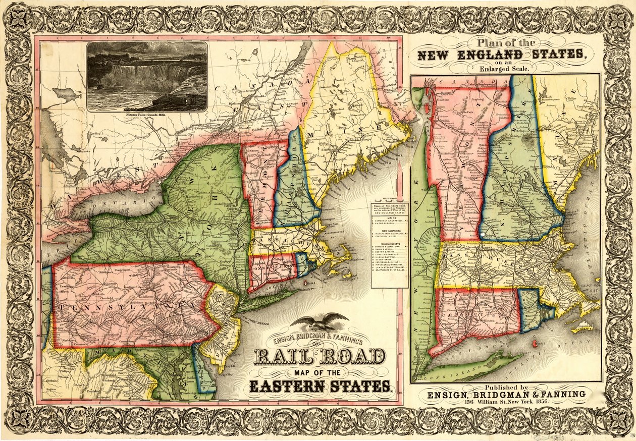 Carte ferroviaire des États de l