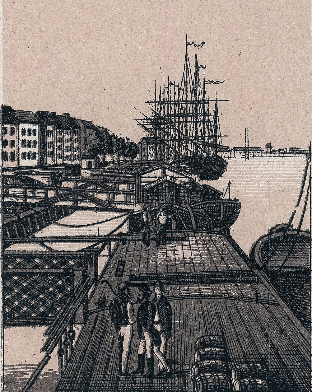 Rotterdam, Hollande : vue du port de Bollwerk - Unknown artist