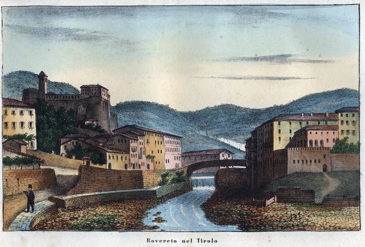 Rovereto ville du Trentin dans le nord de l