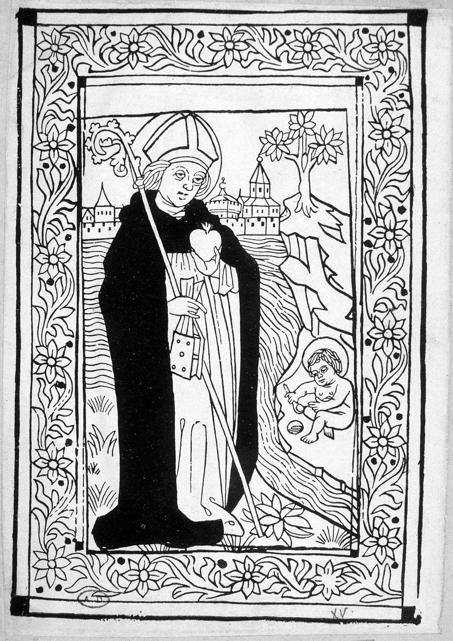 Saint Augustin - gravure - Unknown artist