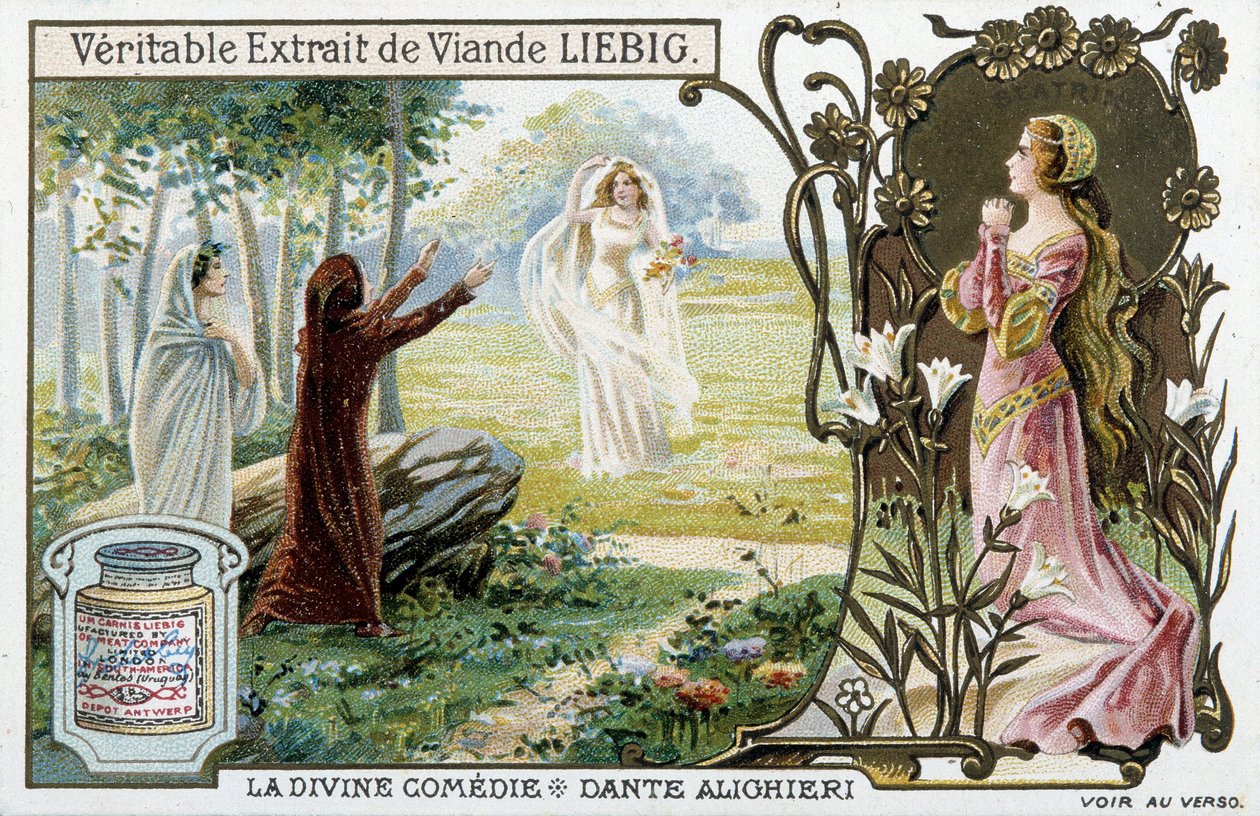 Scène de la Divine Comédie de Dante - Chromo. Liebig, fin XIXe siècle - Unknown artist