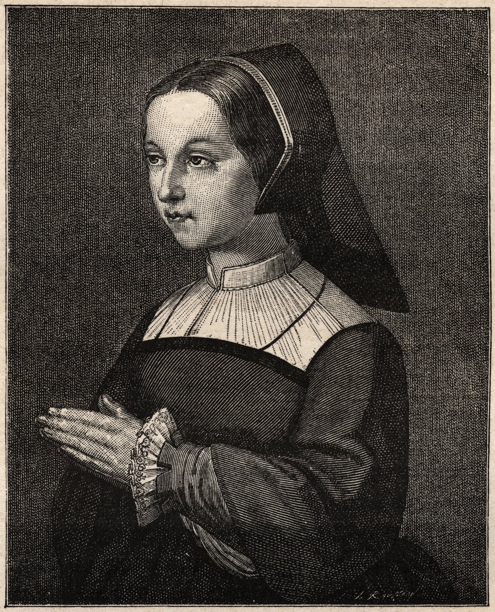 Portrait de Sainte Jeanne-Françoise de Chantal (Jeanne Françoise Frémyot, Baronne de Rabutin de Chantal) (1572-1641) - Unknown artist