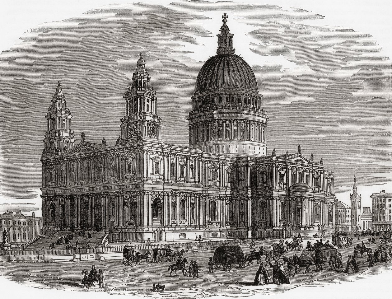 Cathédrale Saint-Paul (gravure) - Unknown artist