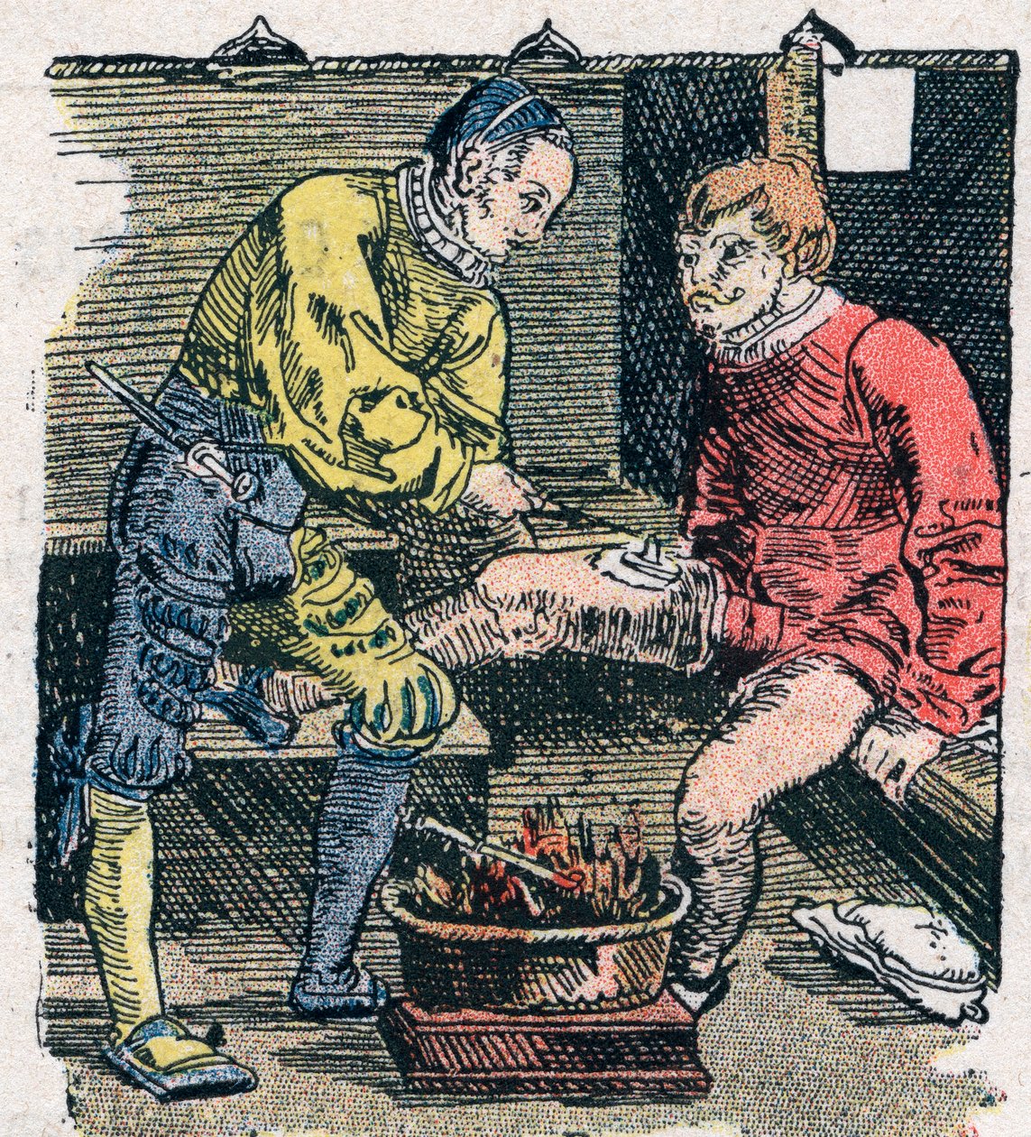 Chirurgien donnant une blessure en 1528. - Unknown artist