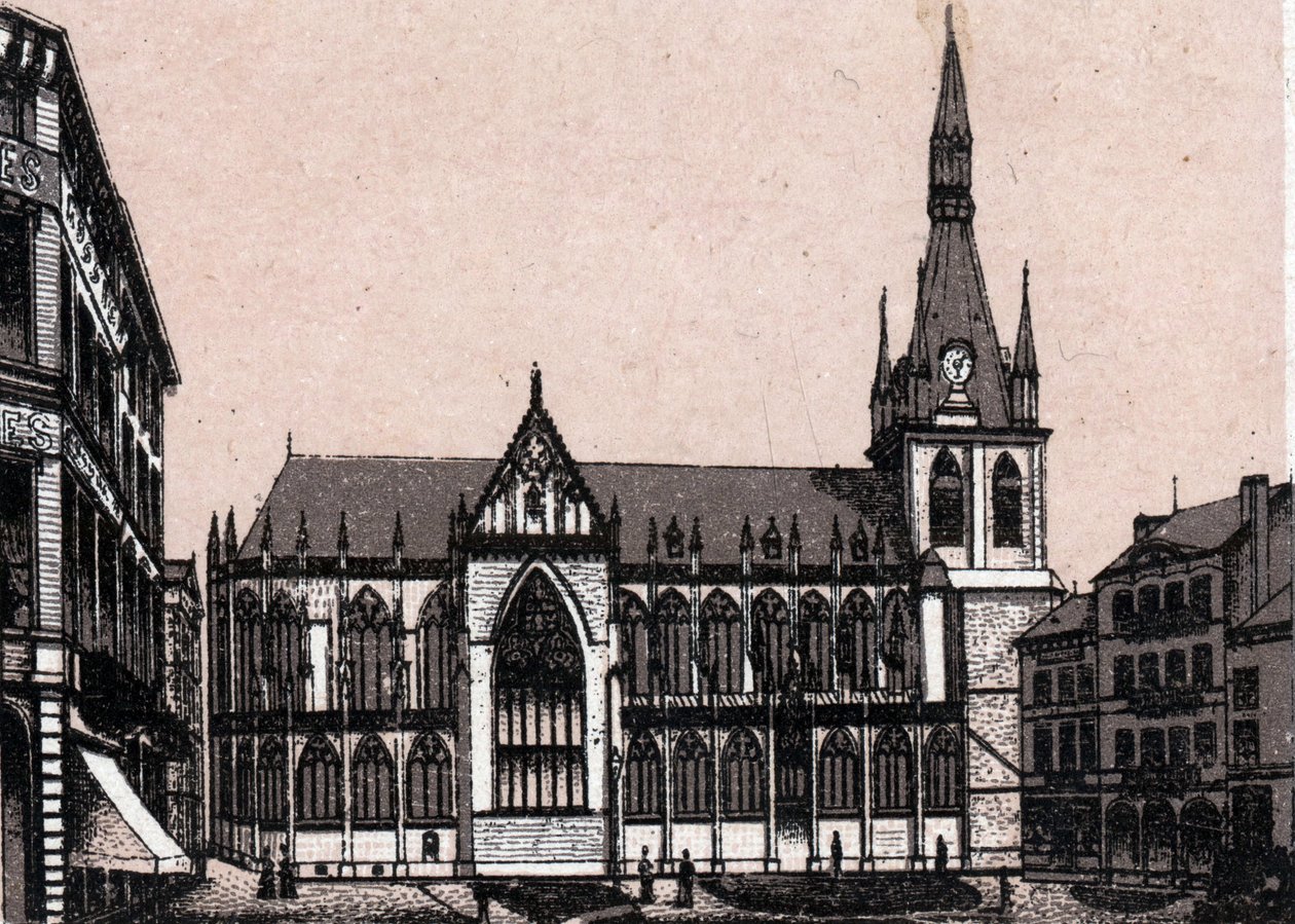 La Cathédrale Saint-Paul à Liège en Belgique dans « Le Monde Illustré 168 vues » Sans date (fin XIXe siècle) - Unknown artist