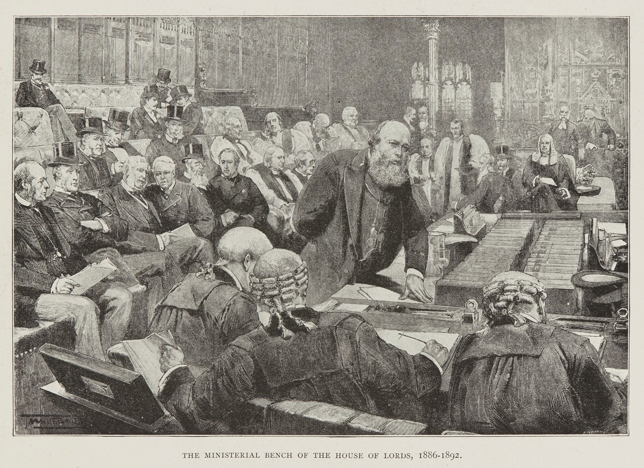 Le banc ministériel de la Chambre des Lords - Unknown Artist