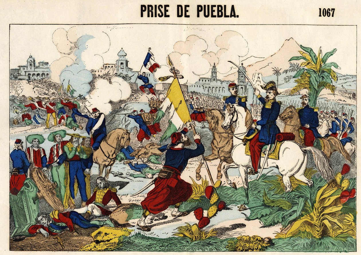 La capture de Puebla le 17 mai - Unknown artist