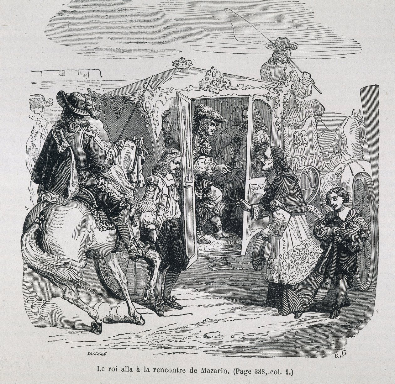 Le roi est allé à la rencontre de Mazarin - Unknown artist
