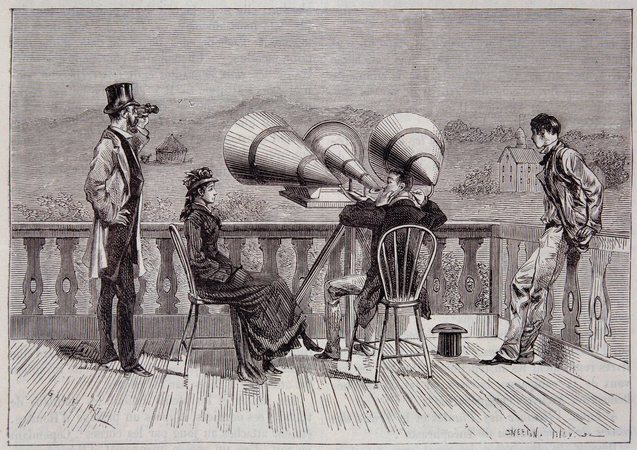 Le mégaphone par Thomas Edison - dans « La Nature » 1878 - Unknown artist