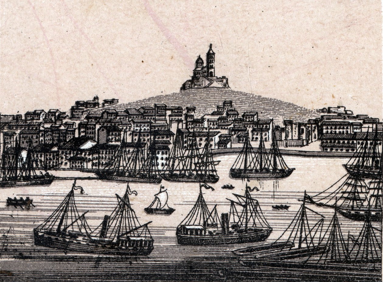 Le vieux port de Marseille dans "Le monde illustré 168 vues" Non daté (fin XIXe siècle) - Unknown artist
