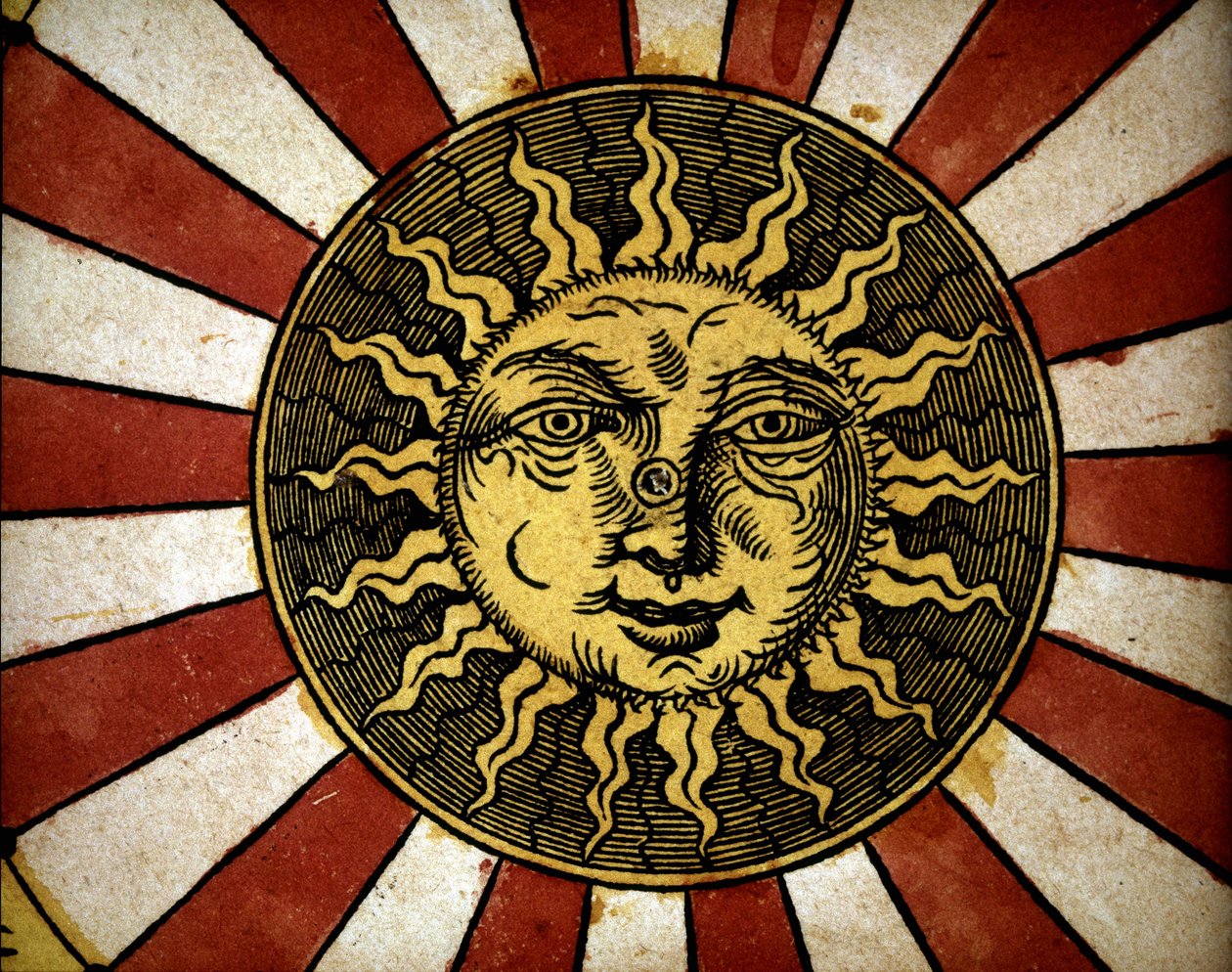 Le soleil - dans "Astronomicon caesarum", traité du XVIe siècle - Unknown artist