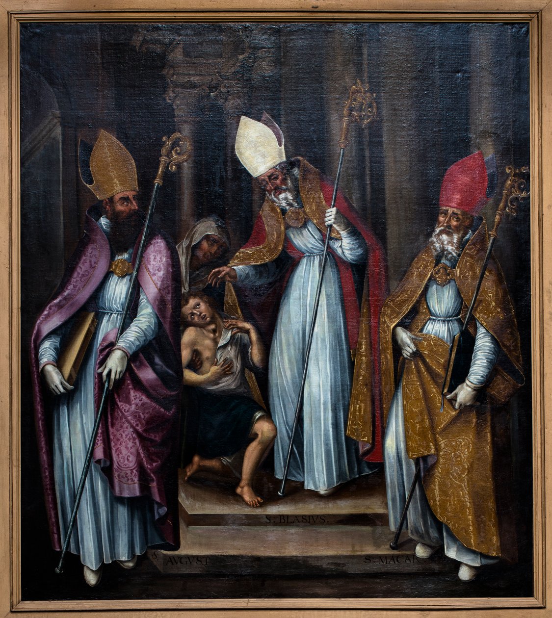 Trois évêques guérissent un possédé - Unknown Artist
