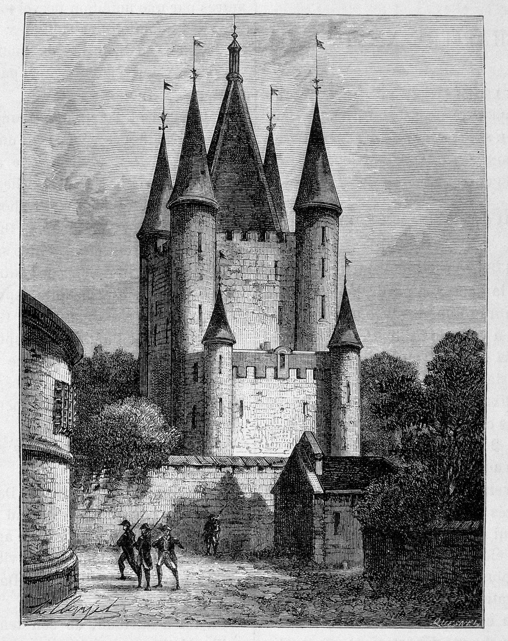 Tour du Temple - gravure - Unknown artist