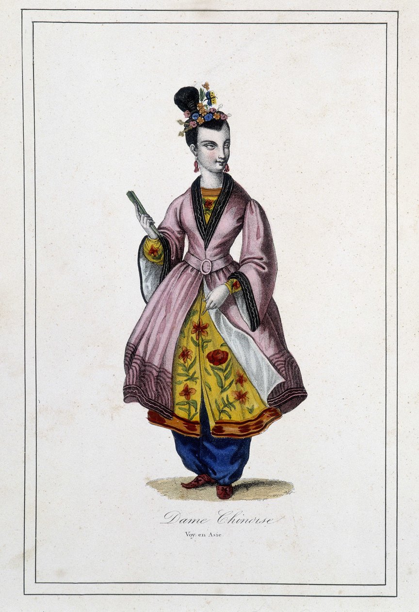 Une Chinoise - dans «Les peuples de la terre» par Père Paul Jonhanneaud, Librairie des Bons livres - Unknown artist