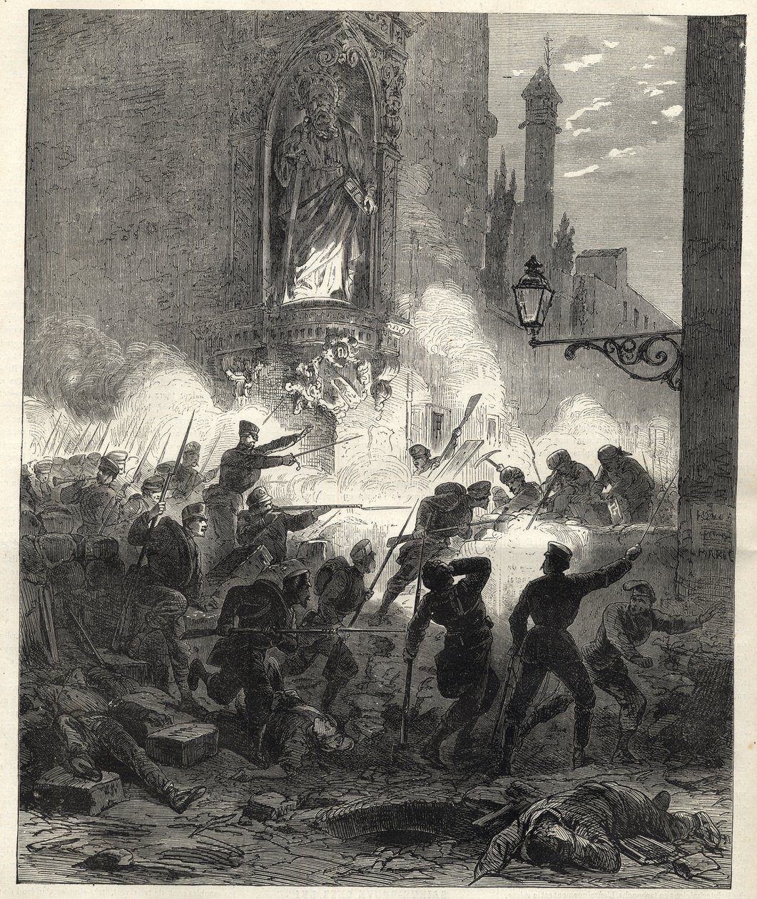 Soulèvement des républicains en Catalogne : combats à Barcelone dans la nuit du 25 au 26 septembre 1869 - Sexenio Democrático (six ans démocratiques) - L