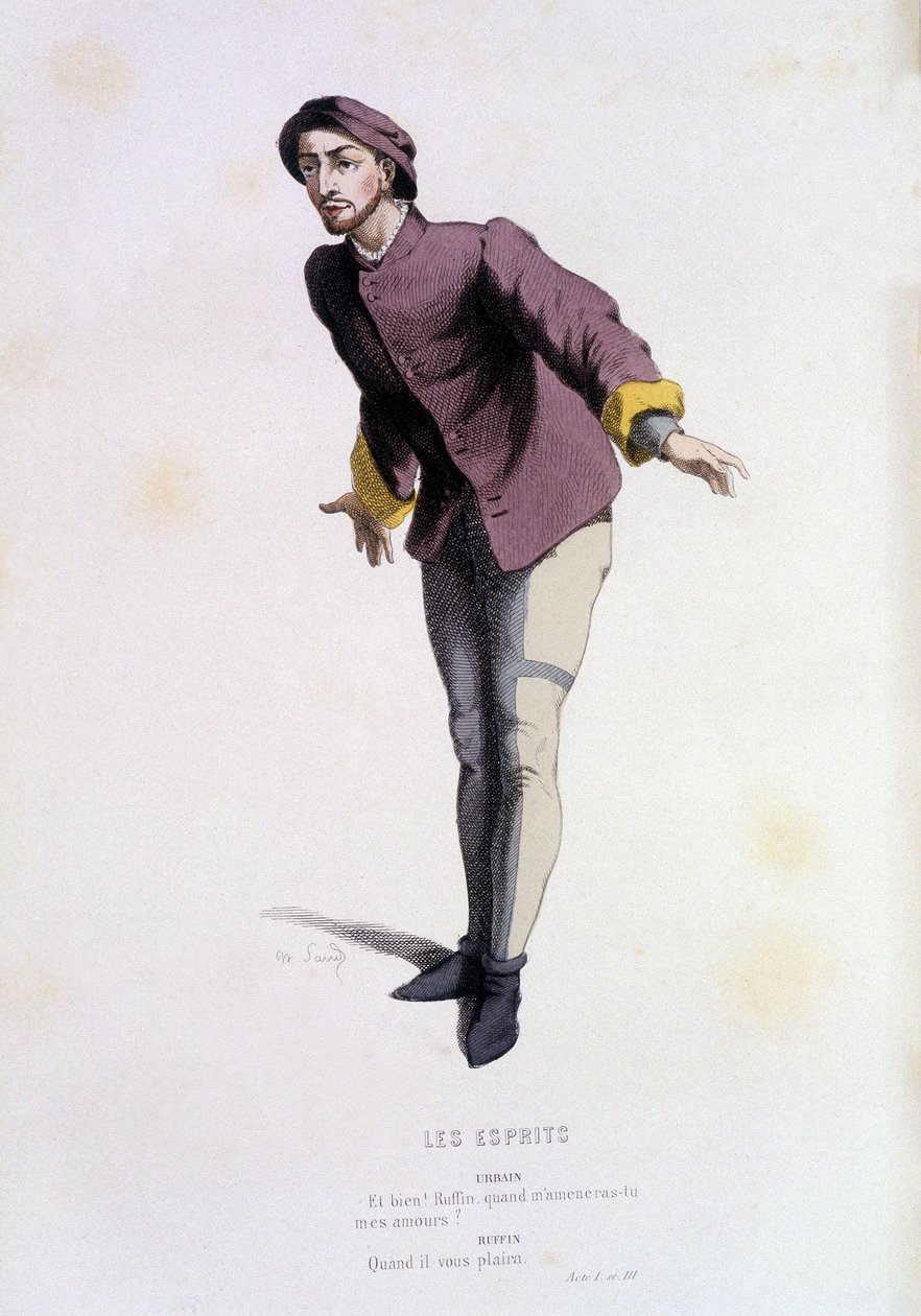 Urbain dans les esprits (par Pierre de Larivey en 1579), dans Le théâtre français au 16ème et 17ème siècle antérieur à Molière par Edouard Fournier - Unknown artist
