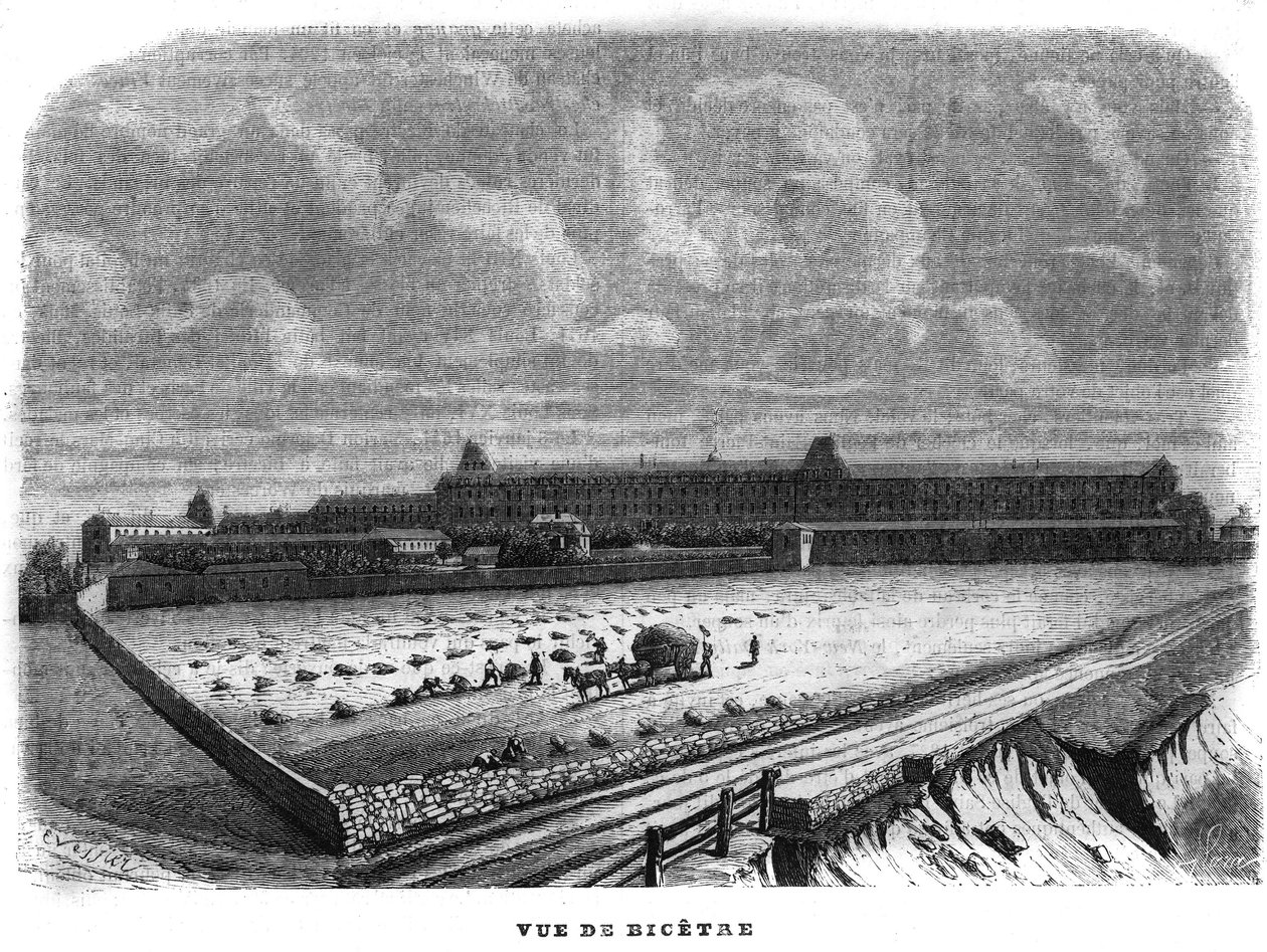 Vue de Bicêtre près de Paris en 1858 - Unknown artist
