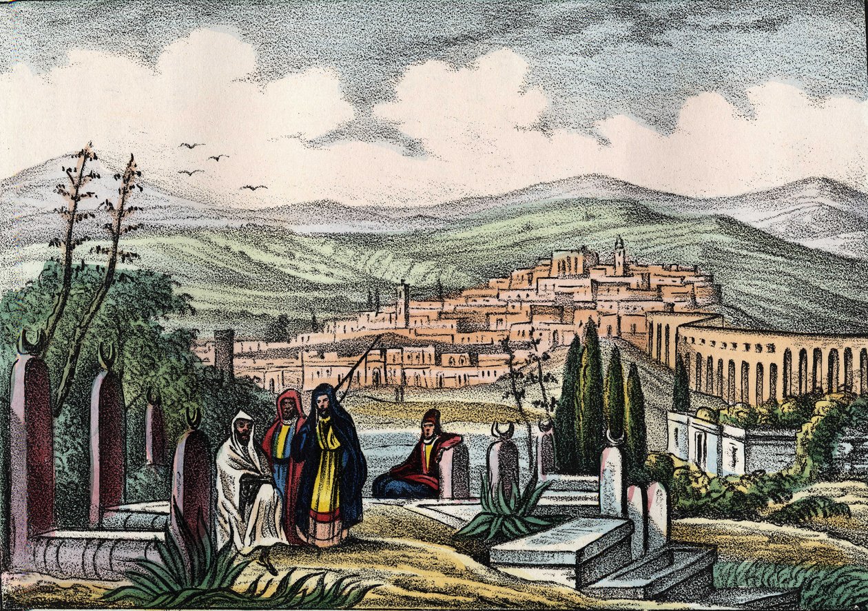 Vue de Médéa, ancienne forteresse romaine d