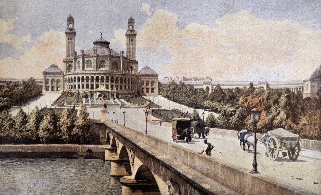 Vue du Palais du Trocadéro (Paris) en 1898 - Unknown artist