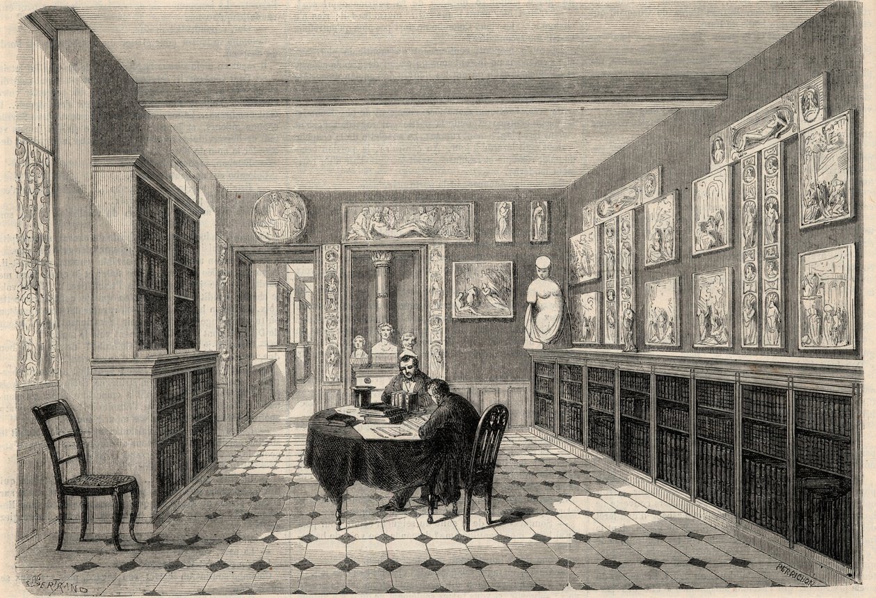 Vue de la bibliothèque Victor Cousin à l