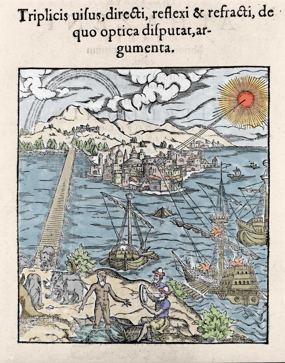 Illustration dans "Opticae Thesaurus" d