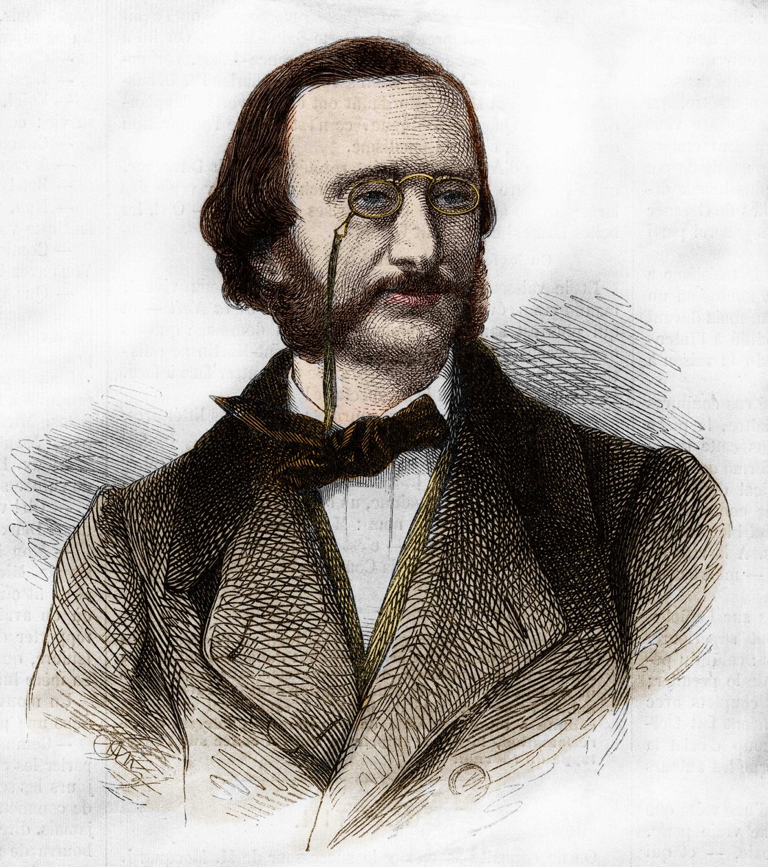 Portrait de Jacques Offenbach (1819-1880), compositeur allemand, naturalisé français. - Unknown artist