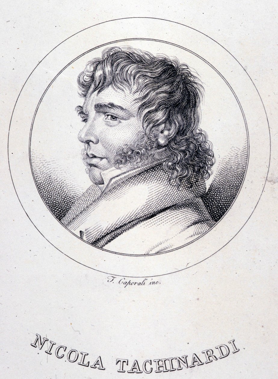 Portrait du ténor italien Tachinardi (Nicola Tacchinardi) (Livourne) - Unknown artist