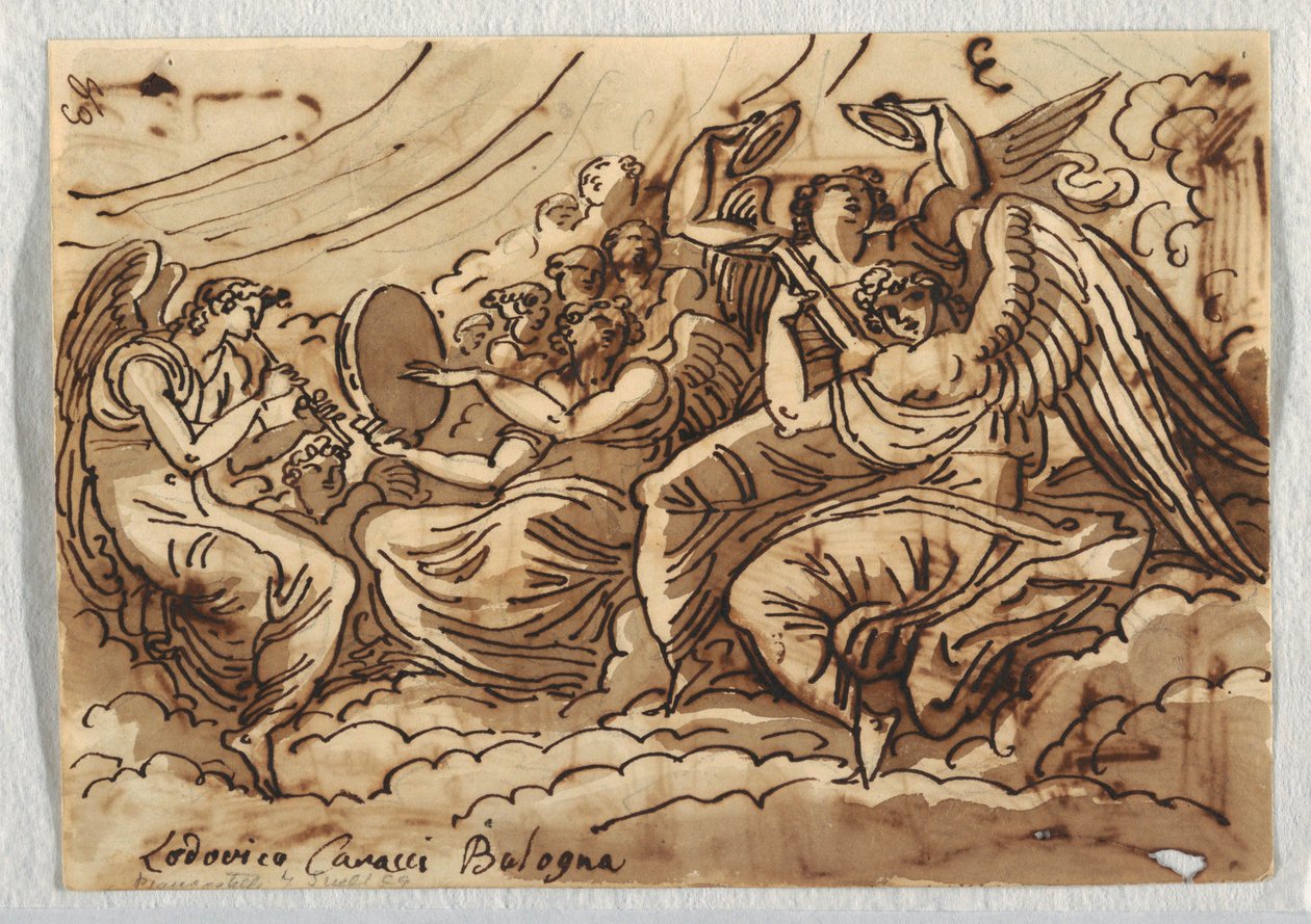 Dessin, Concert des anges, 1813-18 - Unknown artistUnknown artist
