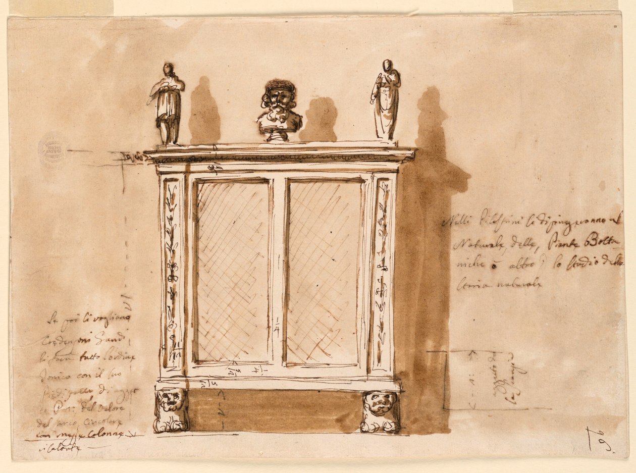 Dessin, armoire, 1790-1810 - Unknown artistUnknown artist