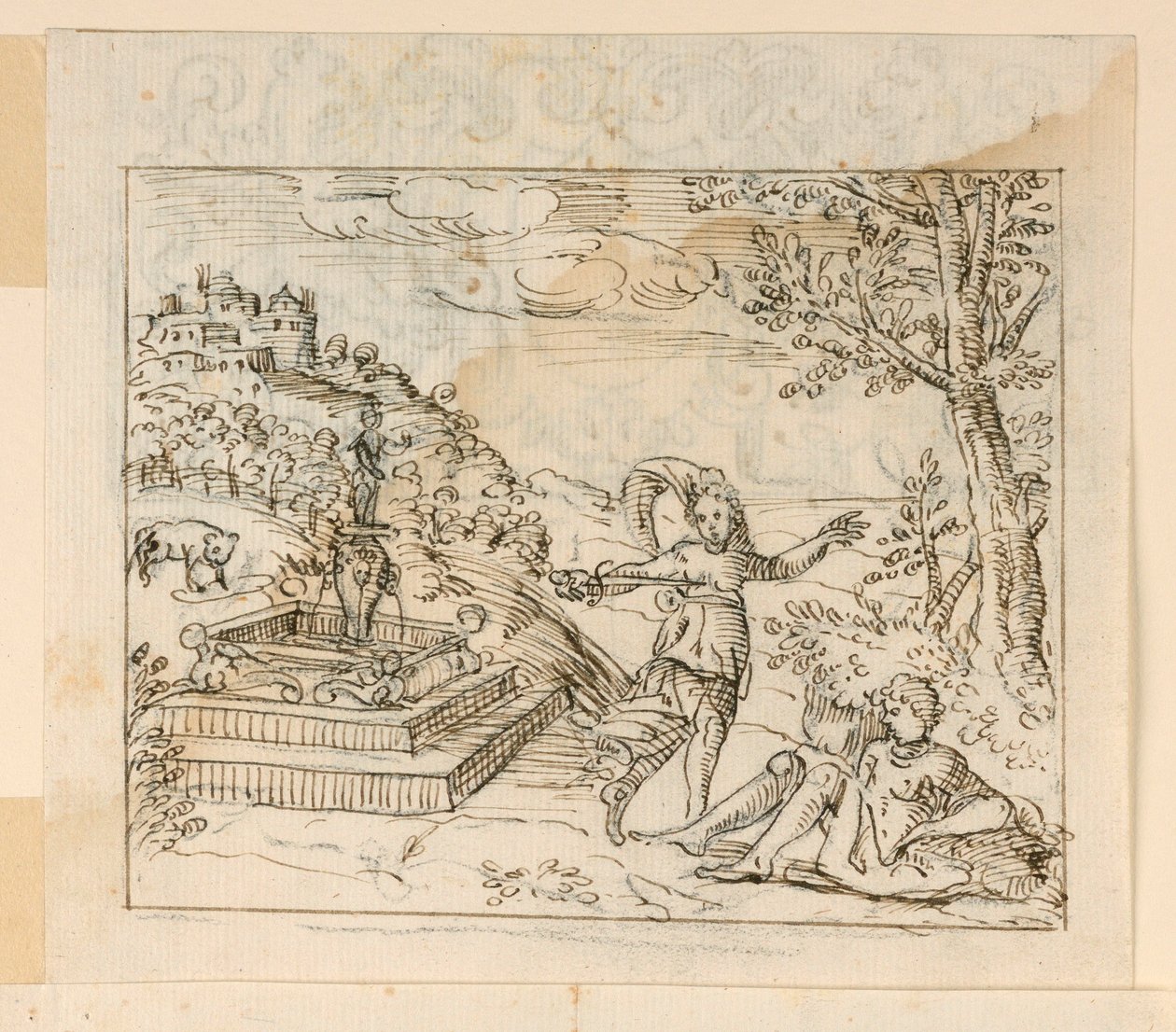 Dessin, Mort de Thisbé, 1600-1625 - Unknown artistUnknown artist